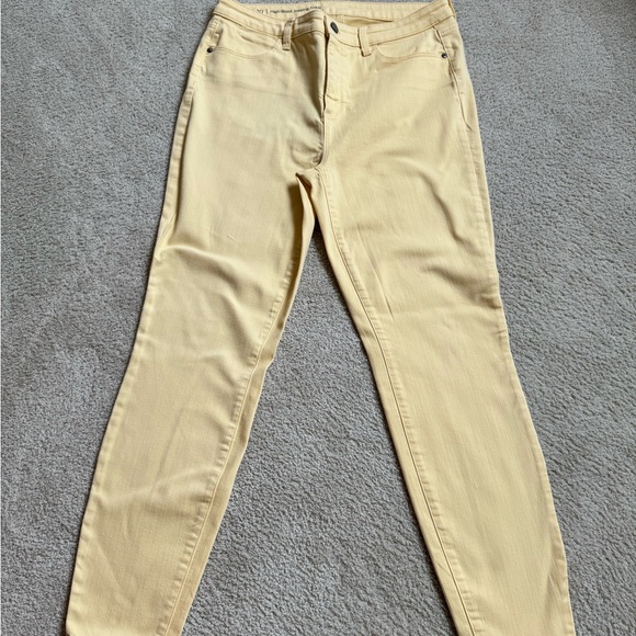 Talbots High-Waist Yellow Jeggings - Picture 2 of 3